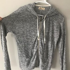 Grey zip up